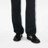 Leather and Check Terrace Sneakers